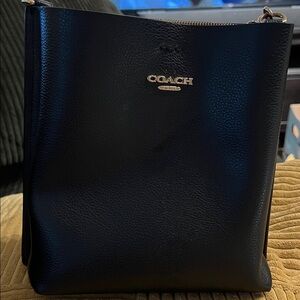 Coach Midnight Black Leather Crossbody Bag